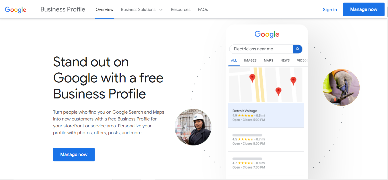 Visit Google Business Profile